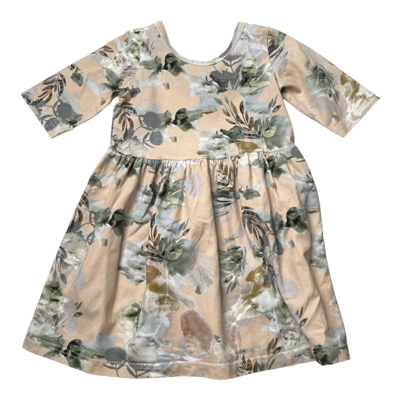 Kaiko dress, spring garden | 98/104cm