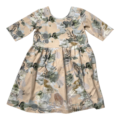 Kaiko dress, spring garden | 98/104cm