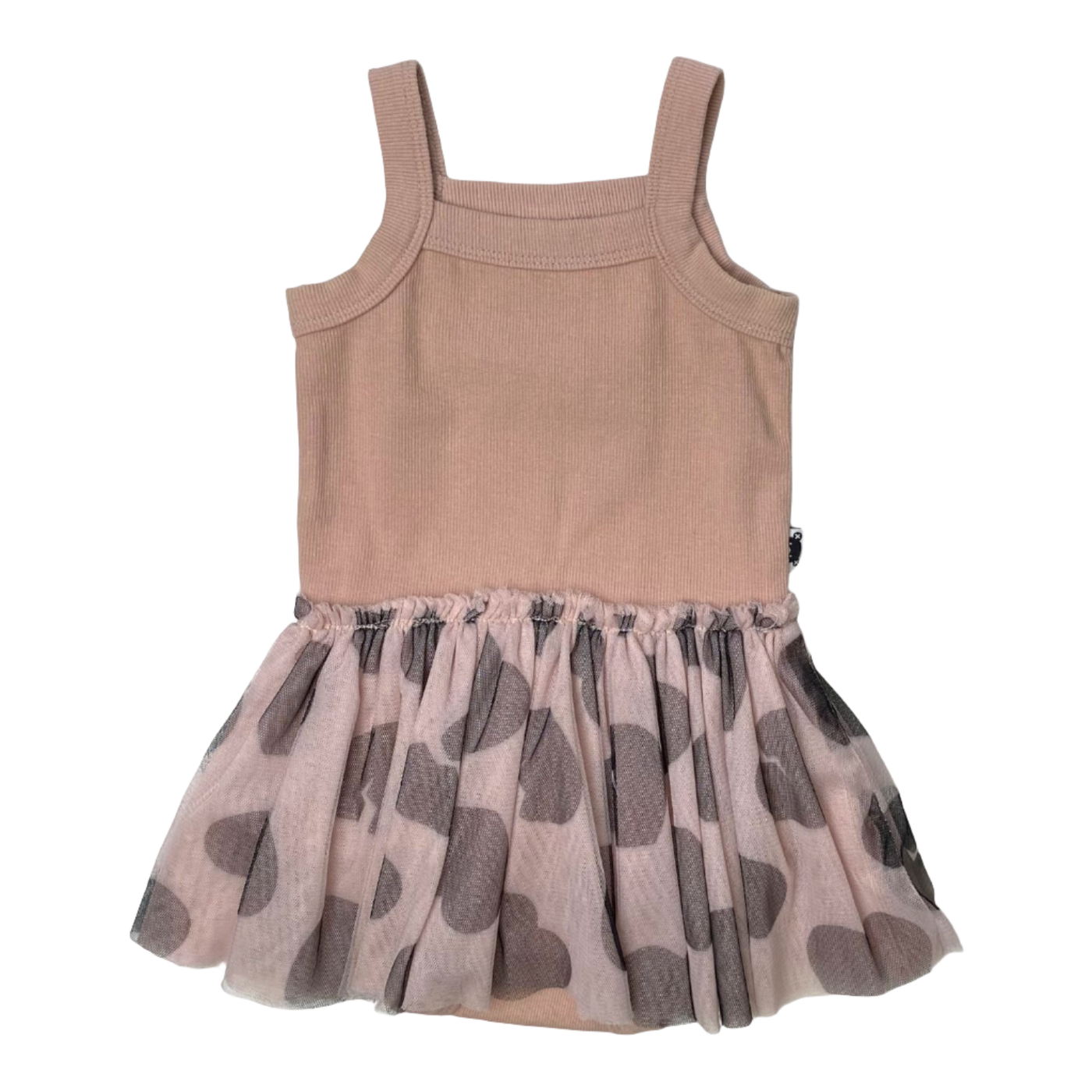 Huxbaby body tulle dress, hearts | 80/86m