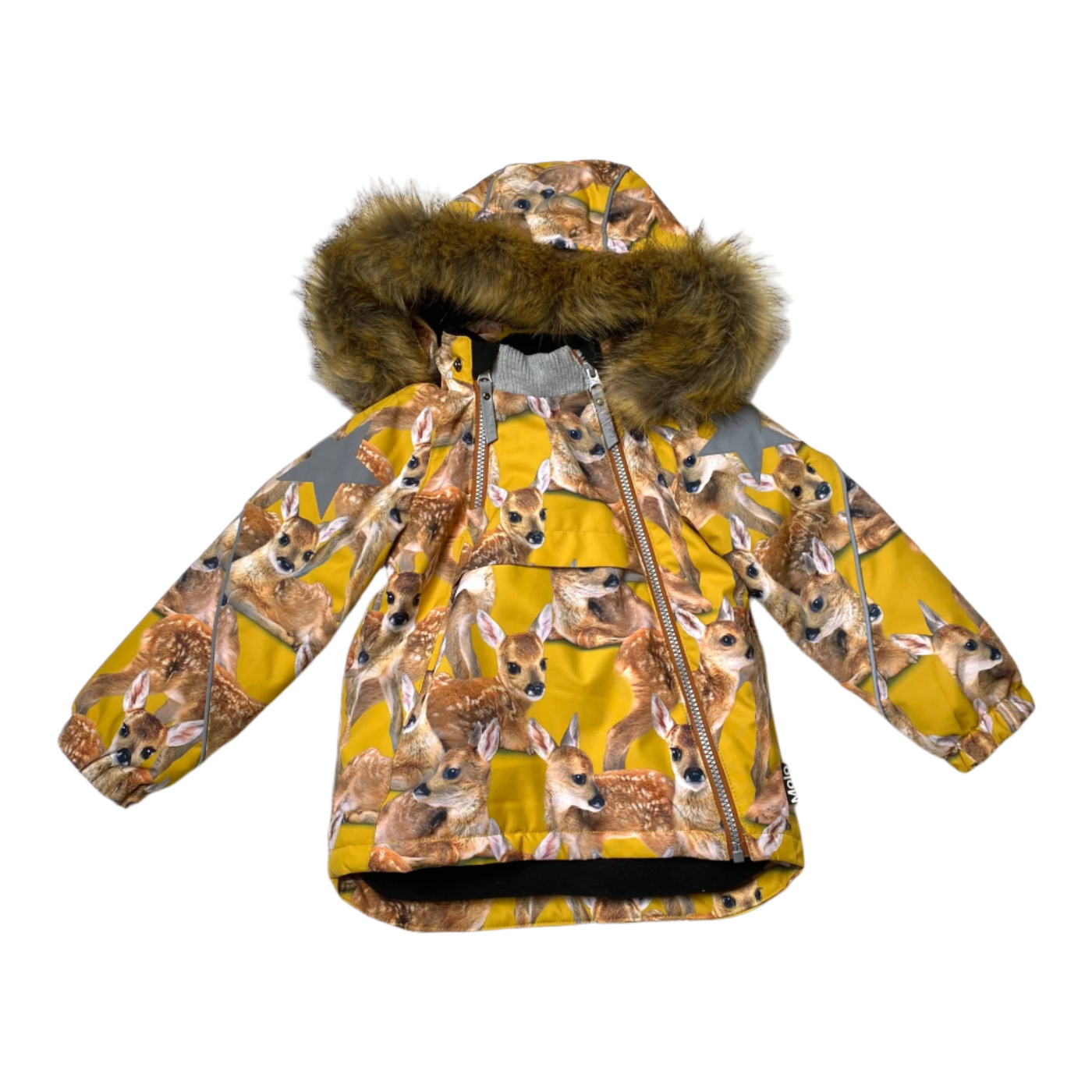 Molo hopla fur winter jacket, bambi | 98cm