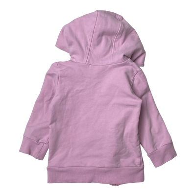 Gugguu zipper hoodie, mauve | 74cm