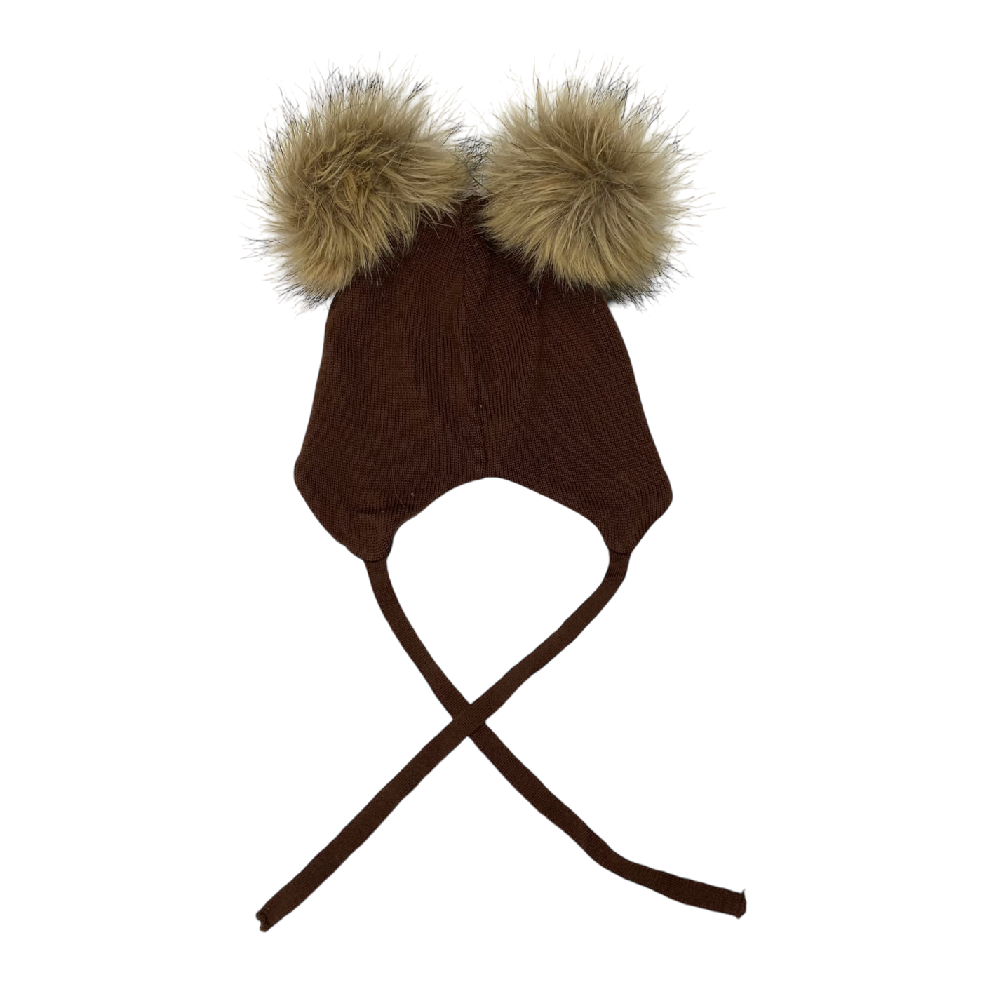 Gugguu merino furry beanie, brown | 44/46cm