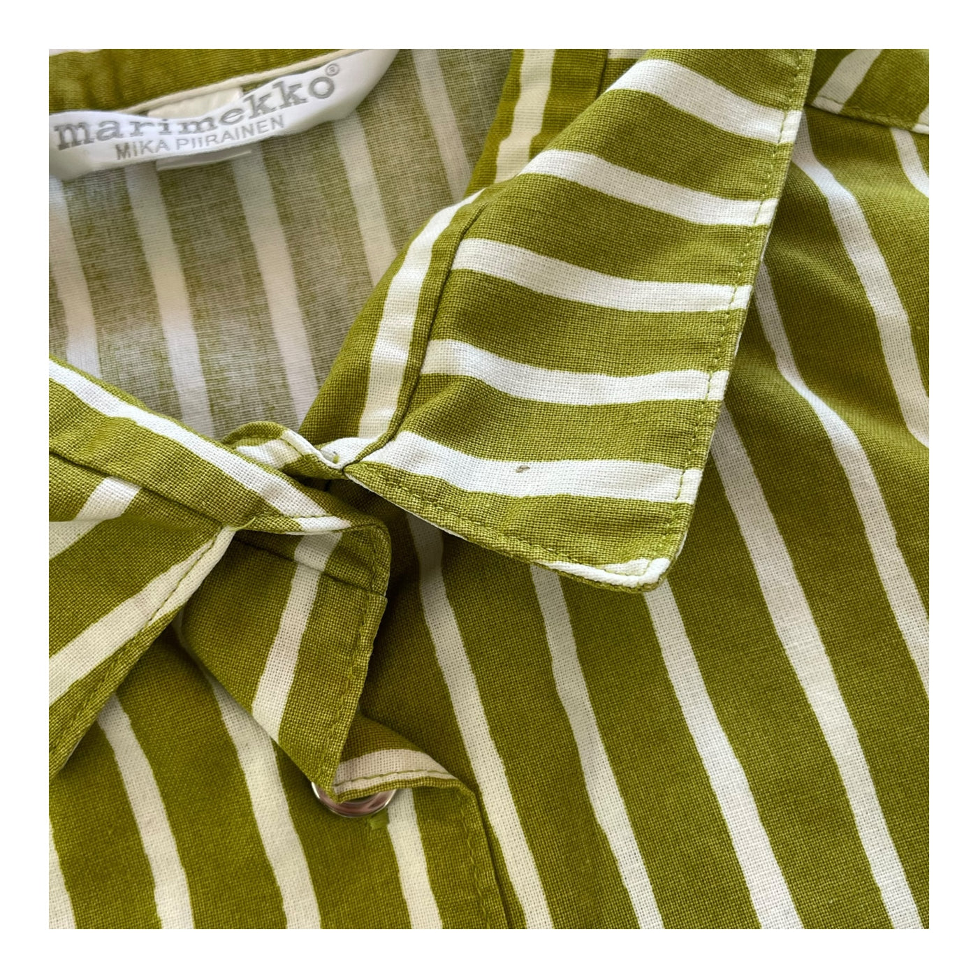 Marimekko vintage shirt, pear stripes | woman M