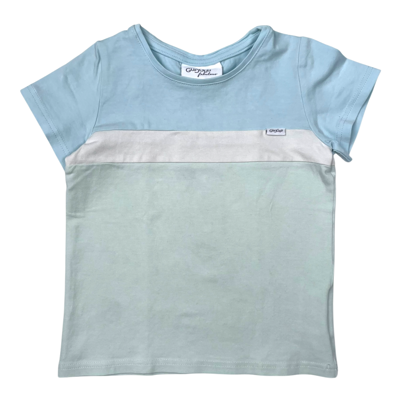 Gugguu stripe t-shirt, mint green | 92cm