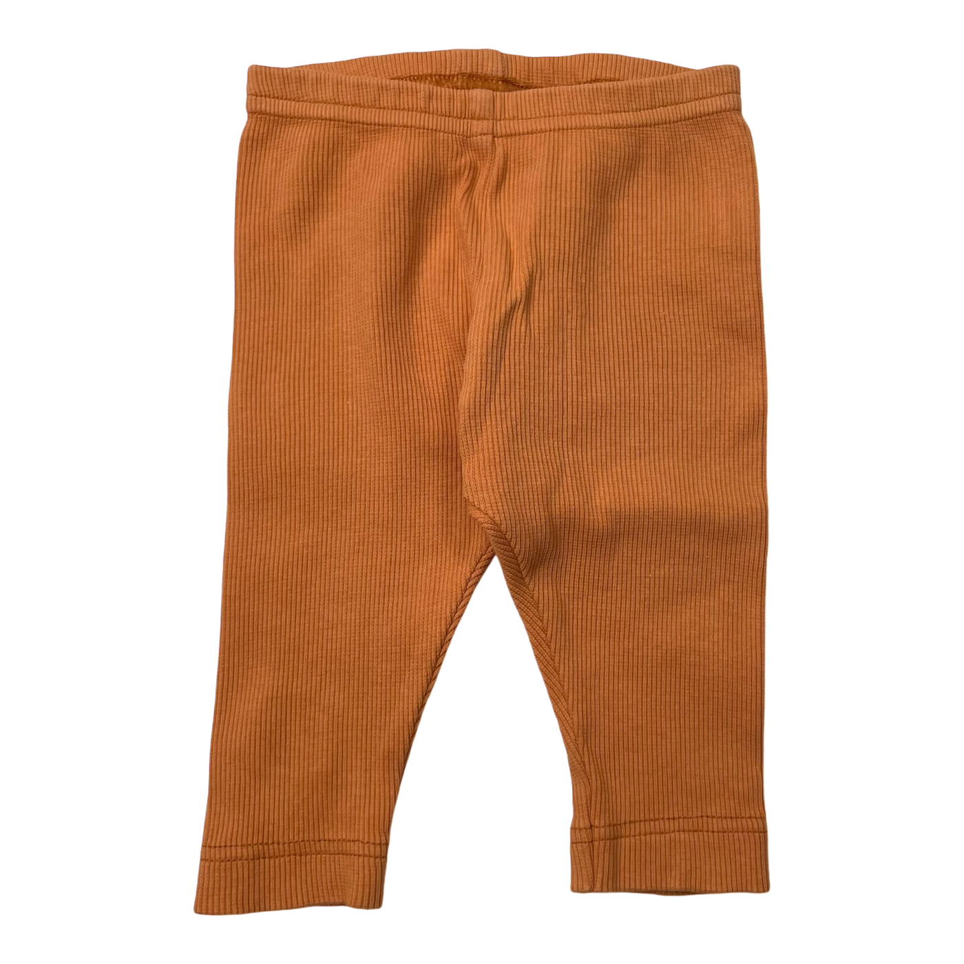 Metsola rib leggings, carrot orange | 62/68cm