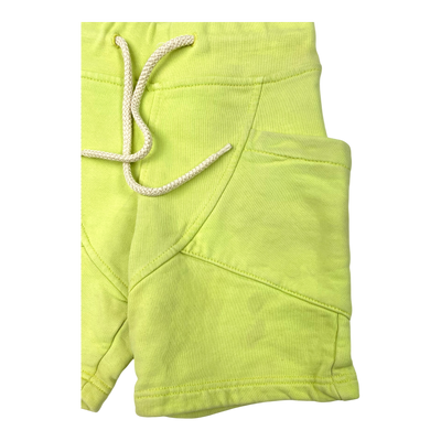 Gugguu sweat shorts, lime green | 104cm