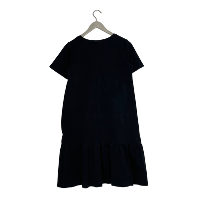 Kaiko ruffle t-shirt dress, black | woman XS