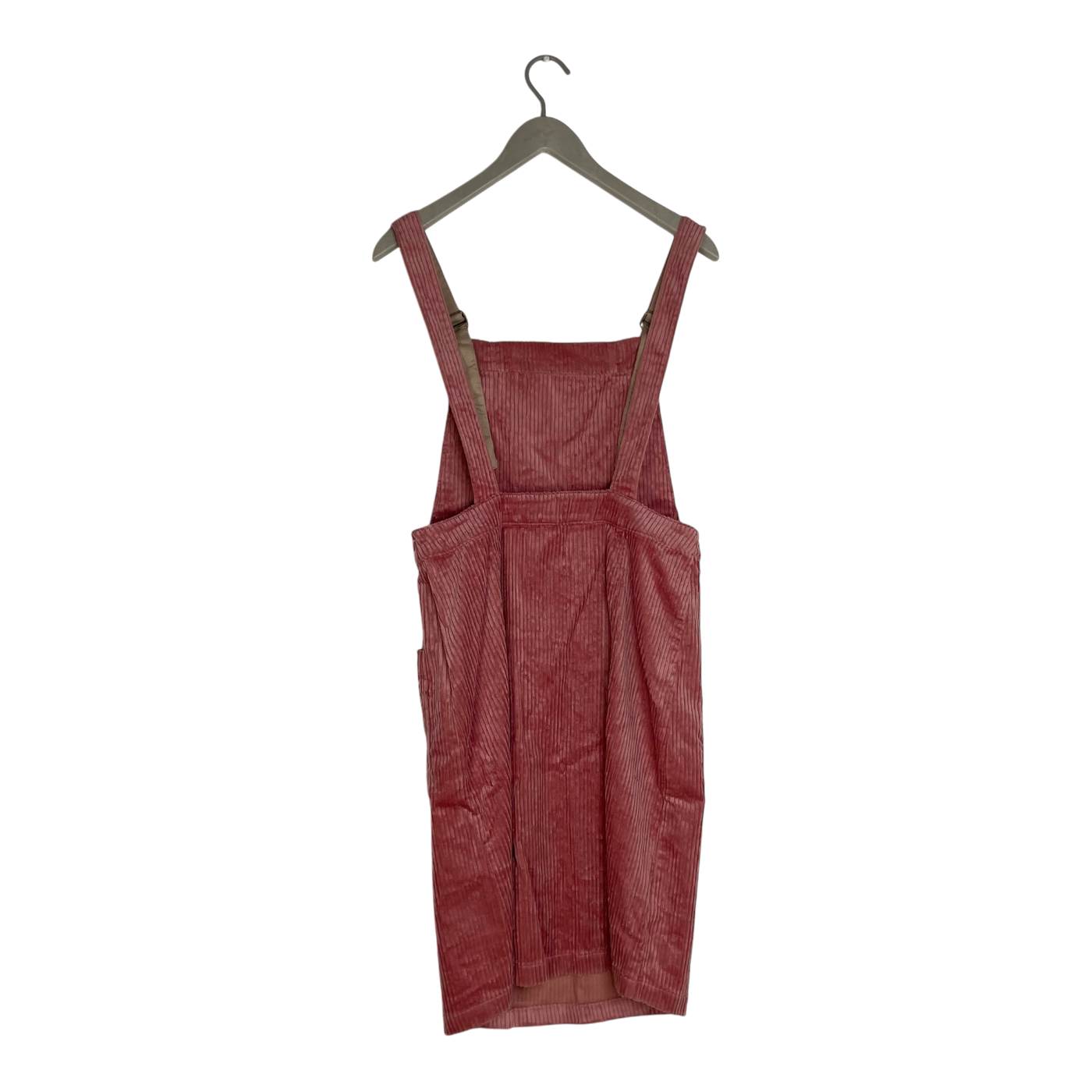 R-Collection corduroy dungaree dress, rose | woman M