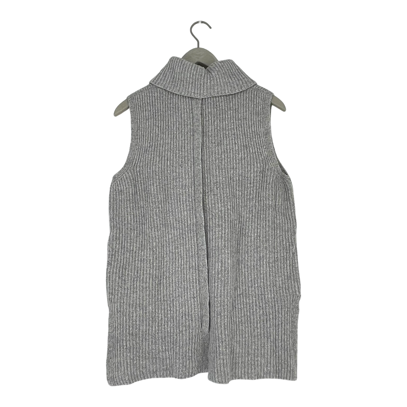 Bypias knitted vest, light grey | woman L/XL