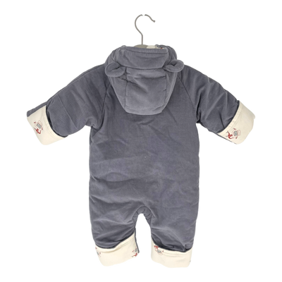 Konges Sløjd corduroy teddy overall, grey | 62cm