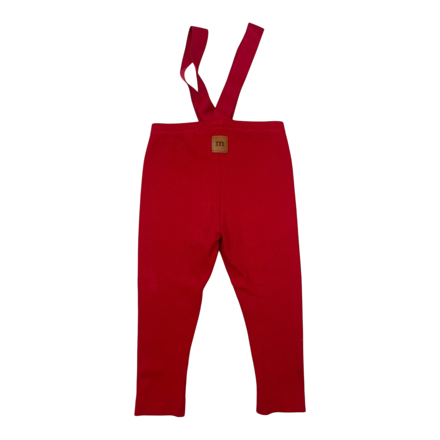 Metsola rib brace leggings, red | 86/92cm