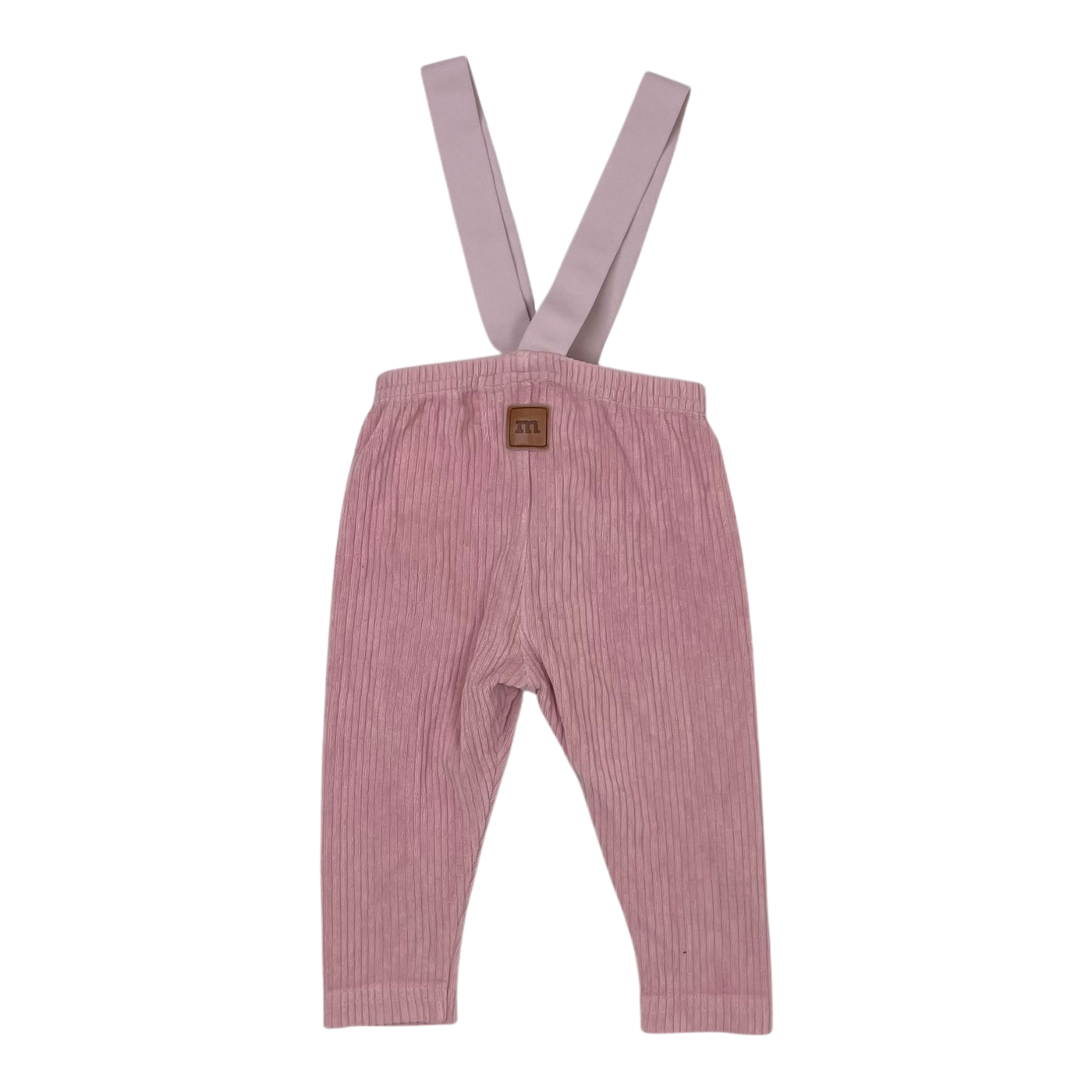 Metsola rib brace leggings, pink | 74/80cm