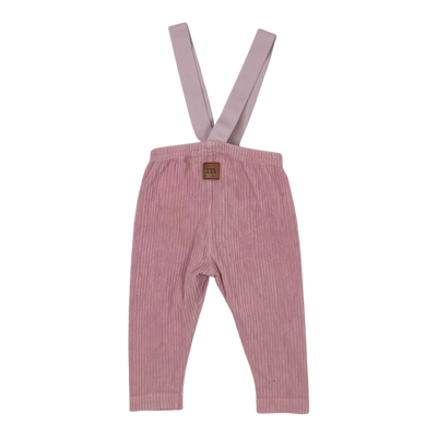 Metsola rib brace leggings, pink | 74/80cm