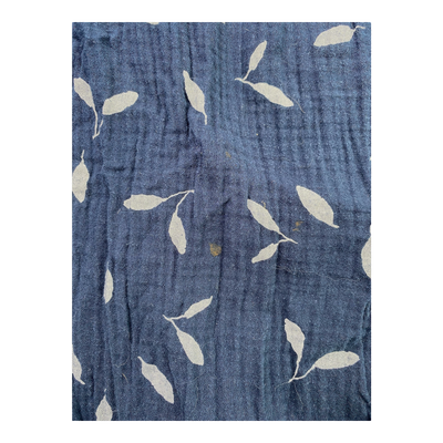 Kaiko muslin button dress, indigo wind | woman L