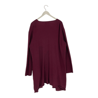 Uhana merino cardigan, wine | woman XXL