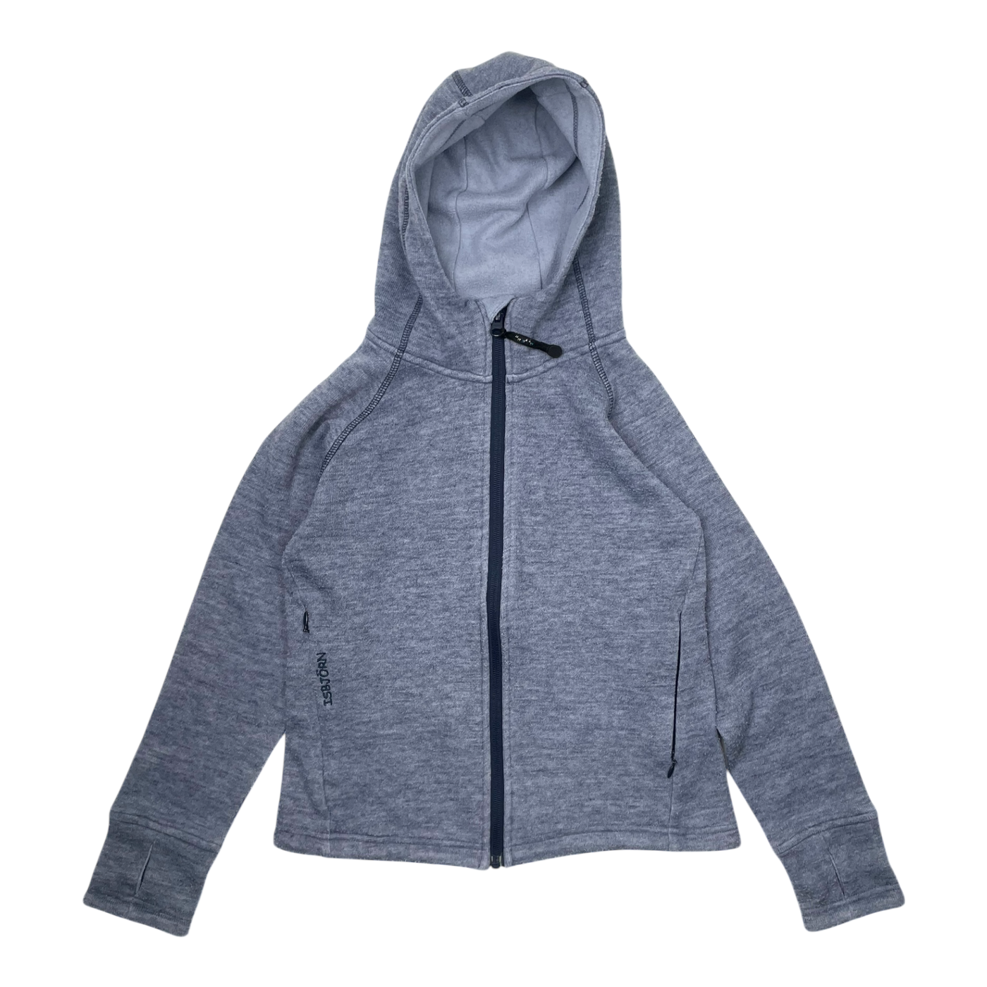 Isbjörn wool mix fleece jacket, blue | 134/140cm