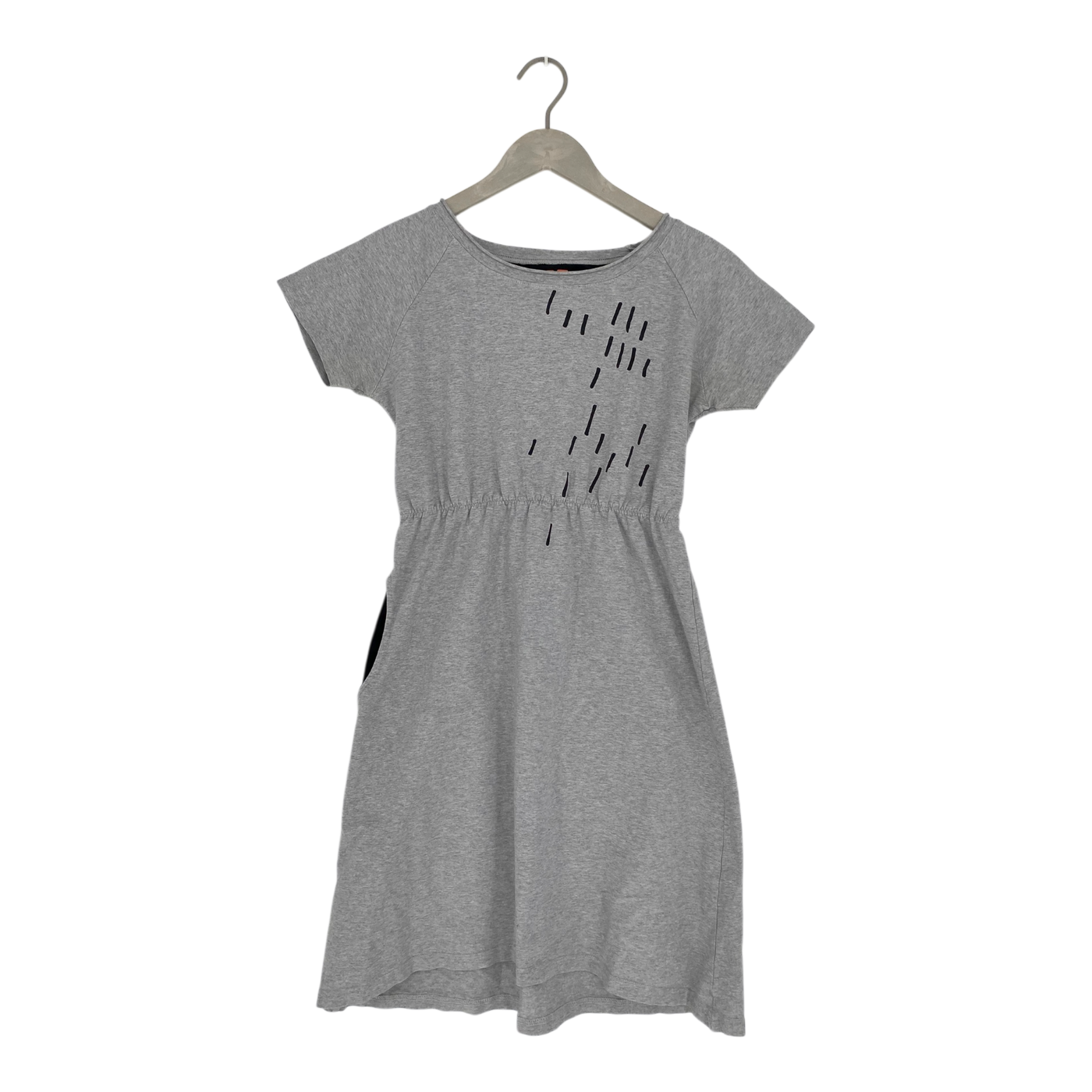 Papu t-shirt tricot dress, grey | woman S