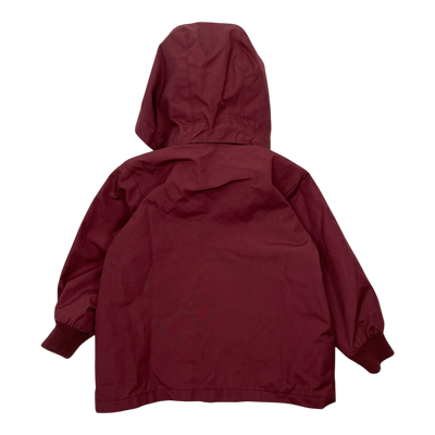 Mini Rodini pico jacket, burgundy | 80/86cm