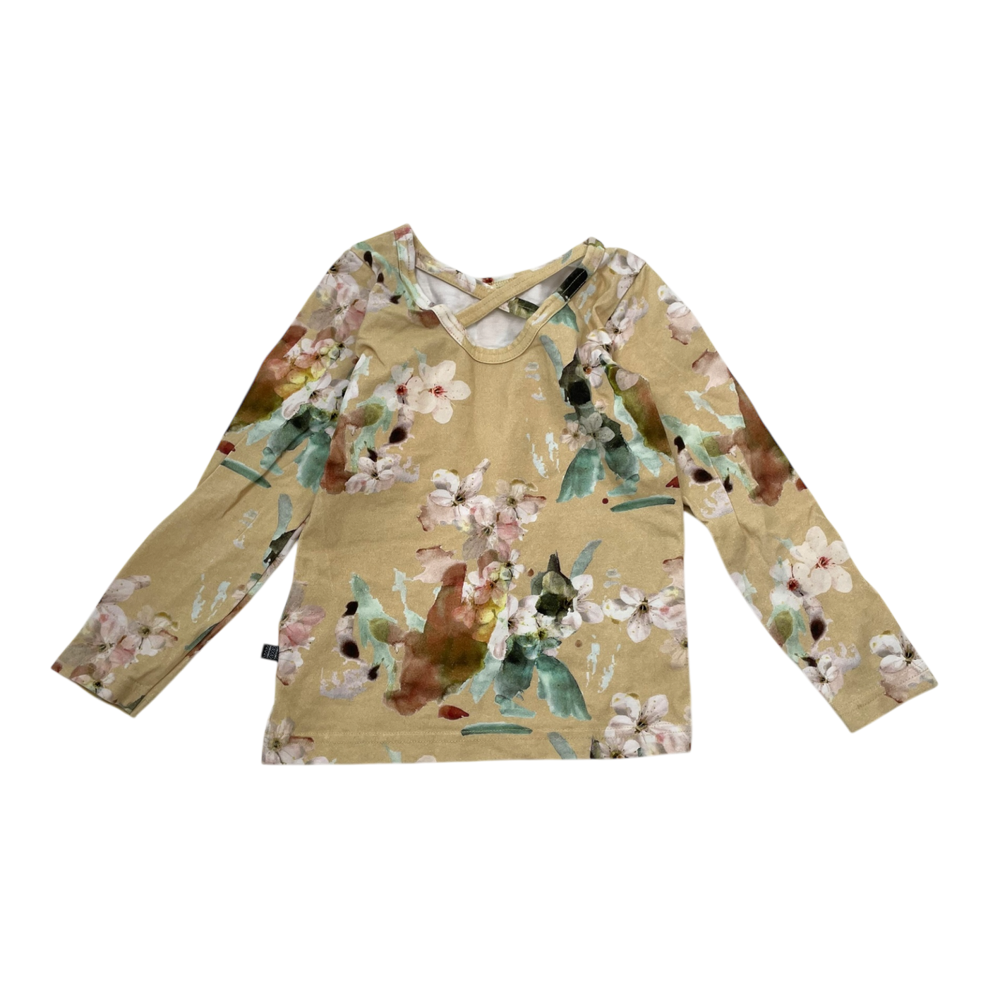 Kaiko cross shirt, yellow blossom | 98/104cm