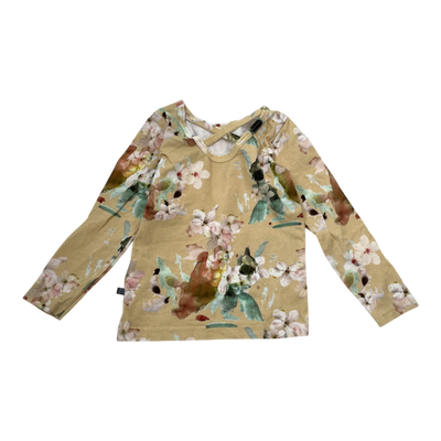 Kaiko cross shirt, yellow blossom | 98/104cm