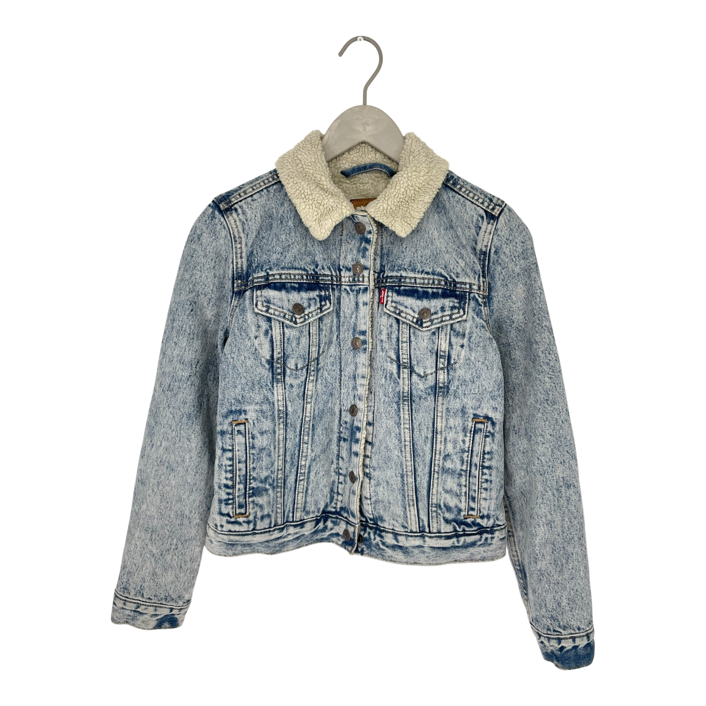 Levi's sherpa tucker jacket, washed denim | woman S