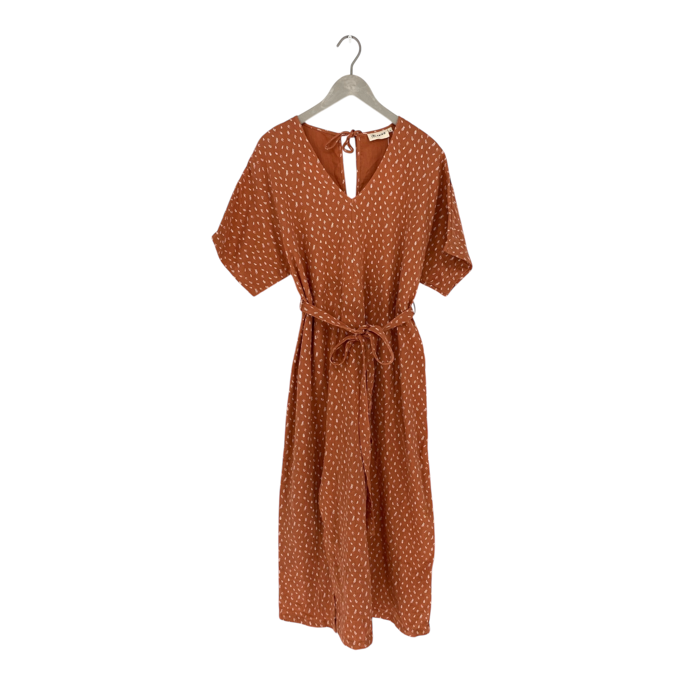 Kaiko boho midi dress, vintage leaf | woman M
