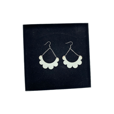 Maanantaimalli kaarella earrings, mint green