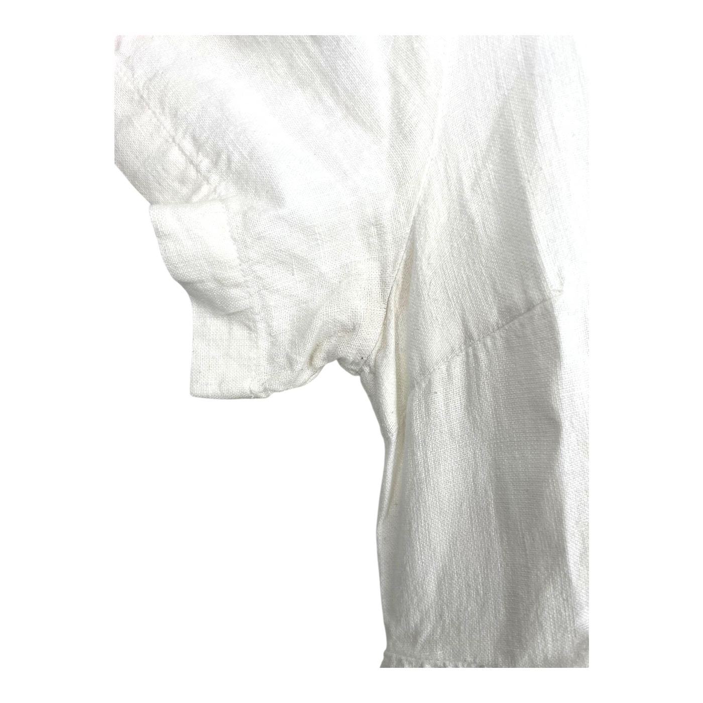 R-Collection linen dress, white | woman XS