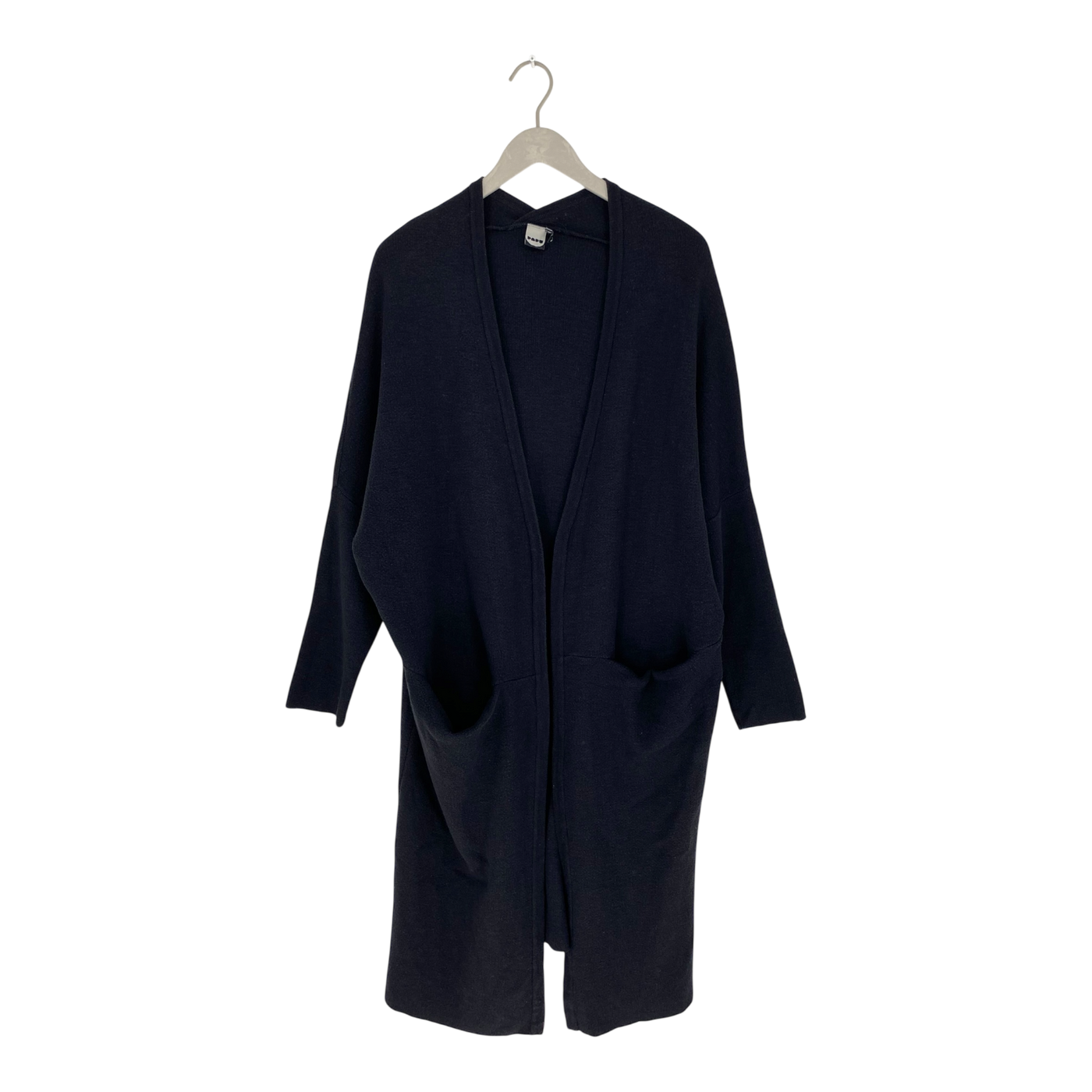 Papu long split cardigan, black | woman XS/S