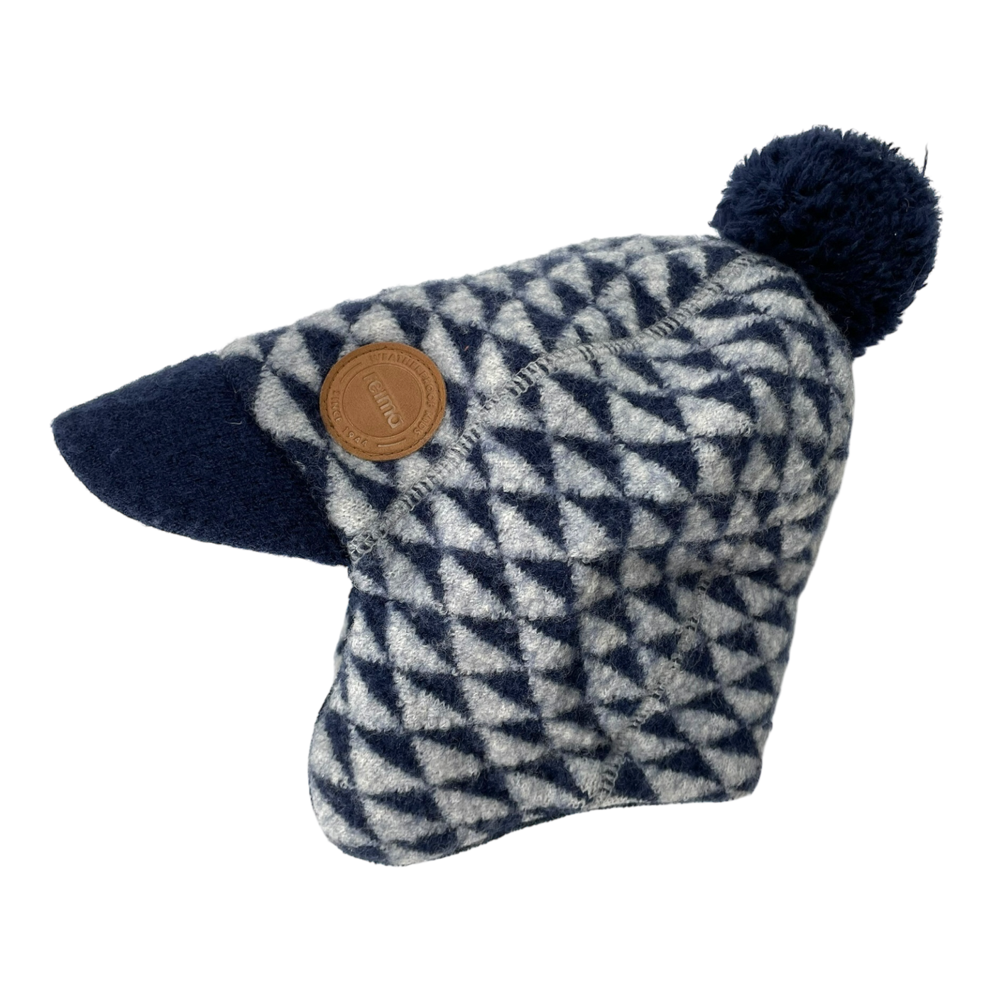 Reima flinga kota wool beanie, blue/white | 6-7y