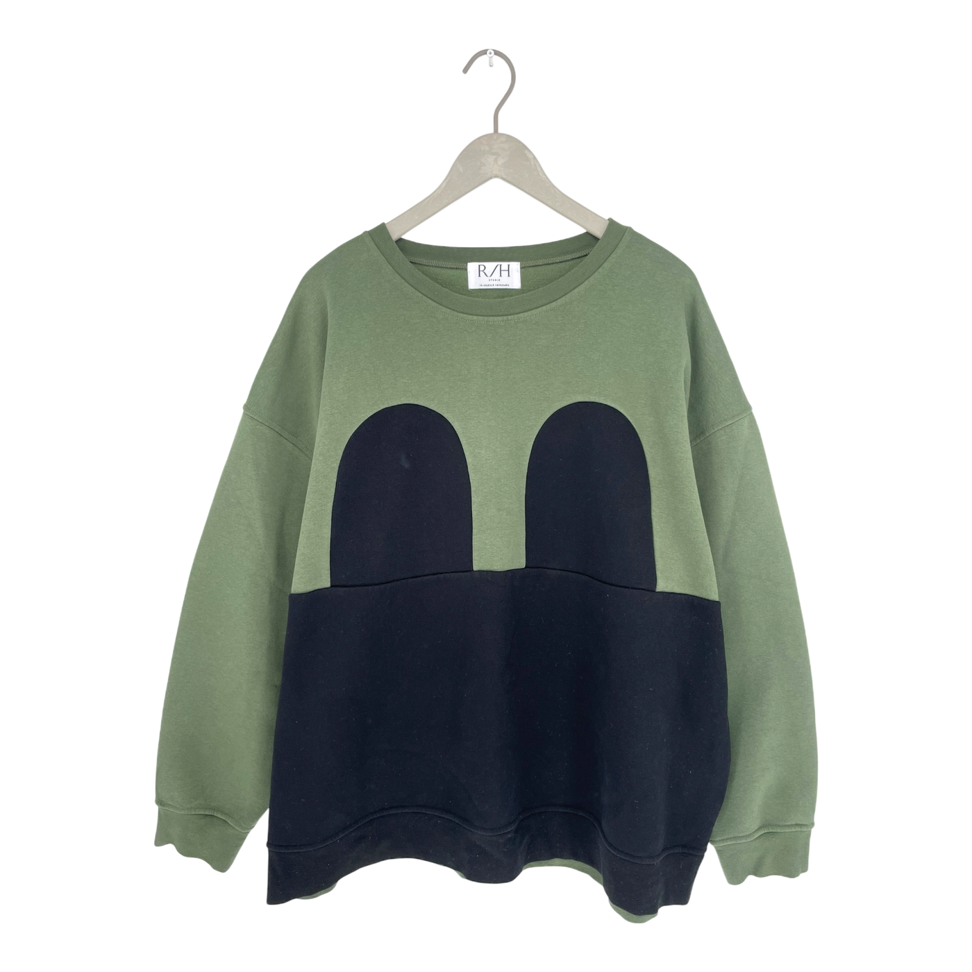 R/H mickey sweatshirt, green/black | woman XL