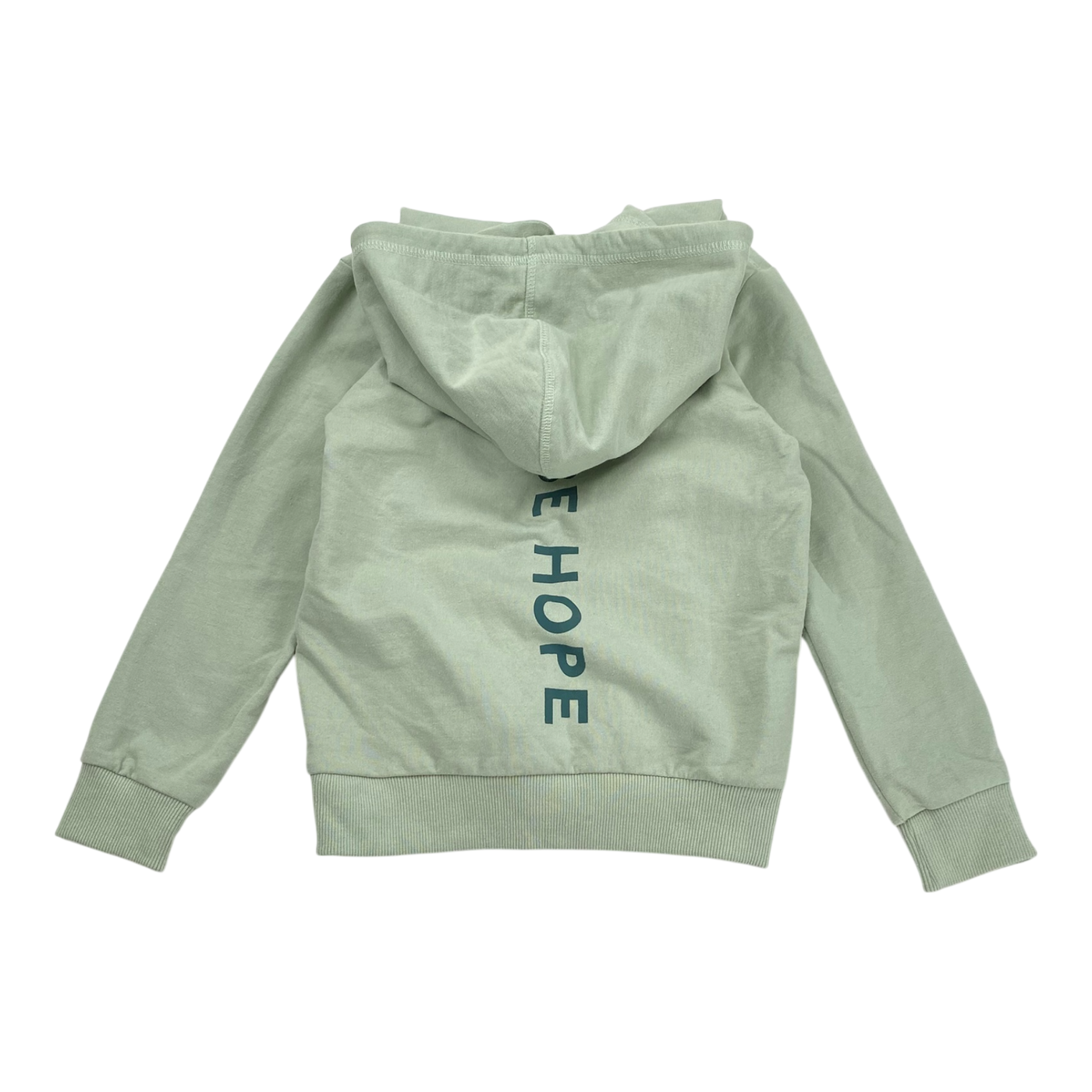 Globe Hope hoodie, light green | 110/116cm
