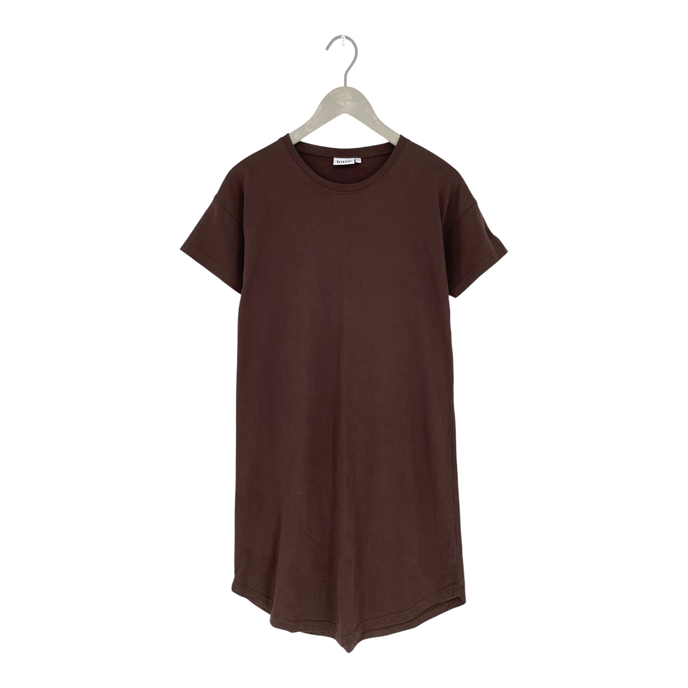Toive t-shirt dress, dark brown | woman XS