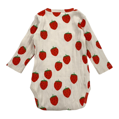 Mini Rodini rib body, strawberry | 74cm