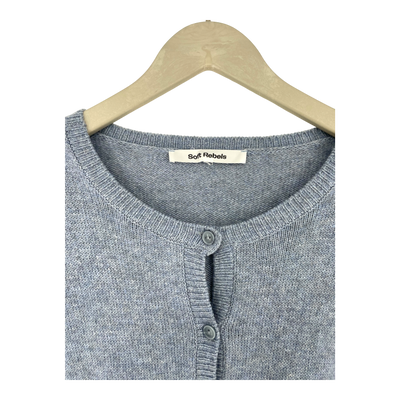 Soft Rebels luni knit cardigan, blue | woman XXL