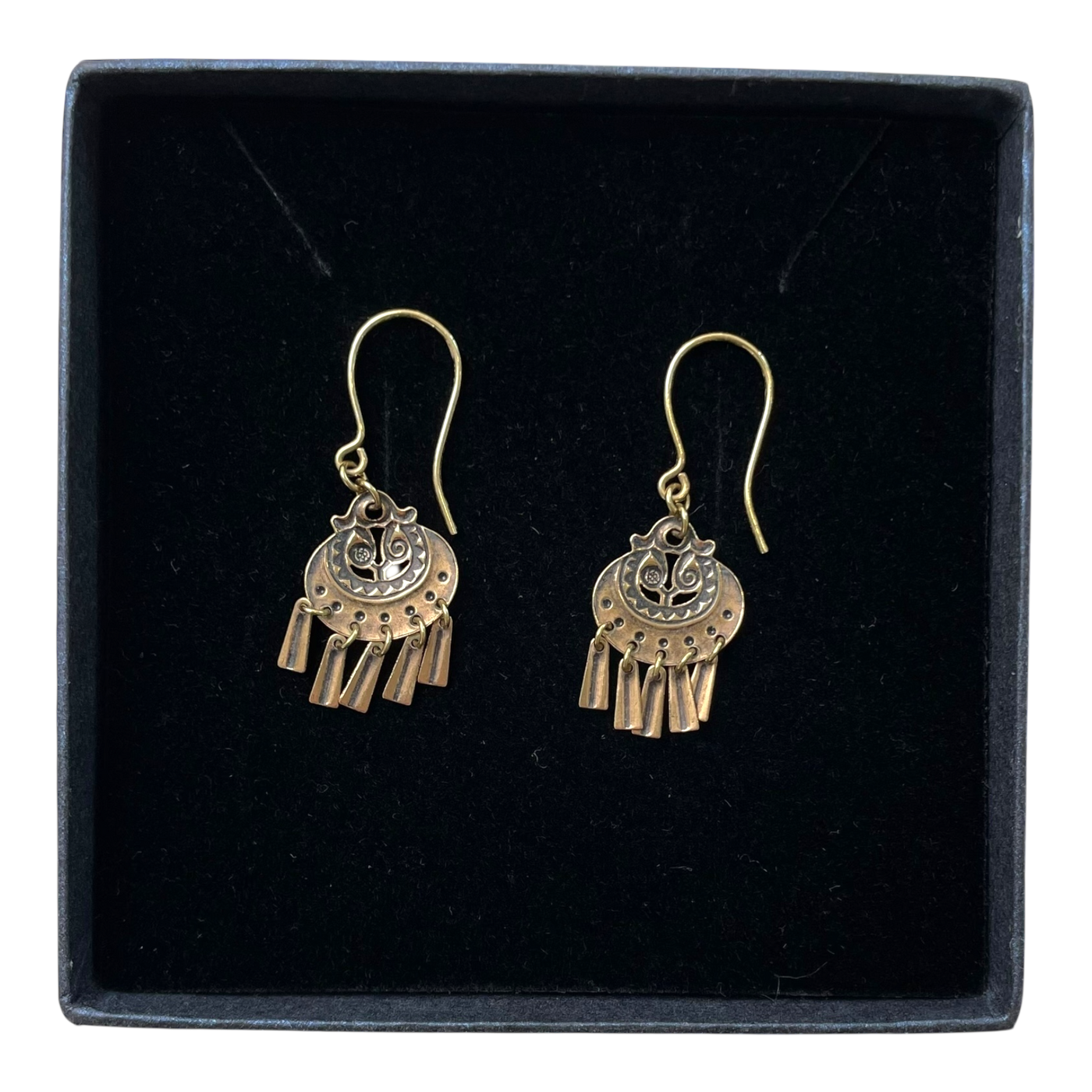 Kalevala Koru kuutar earrings, bronze