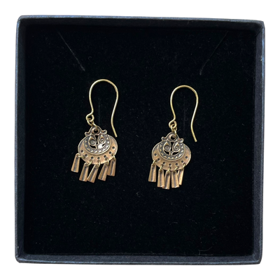 Kalevala Koru kuutar earrings, bronze