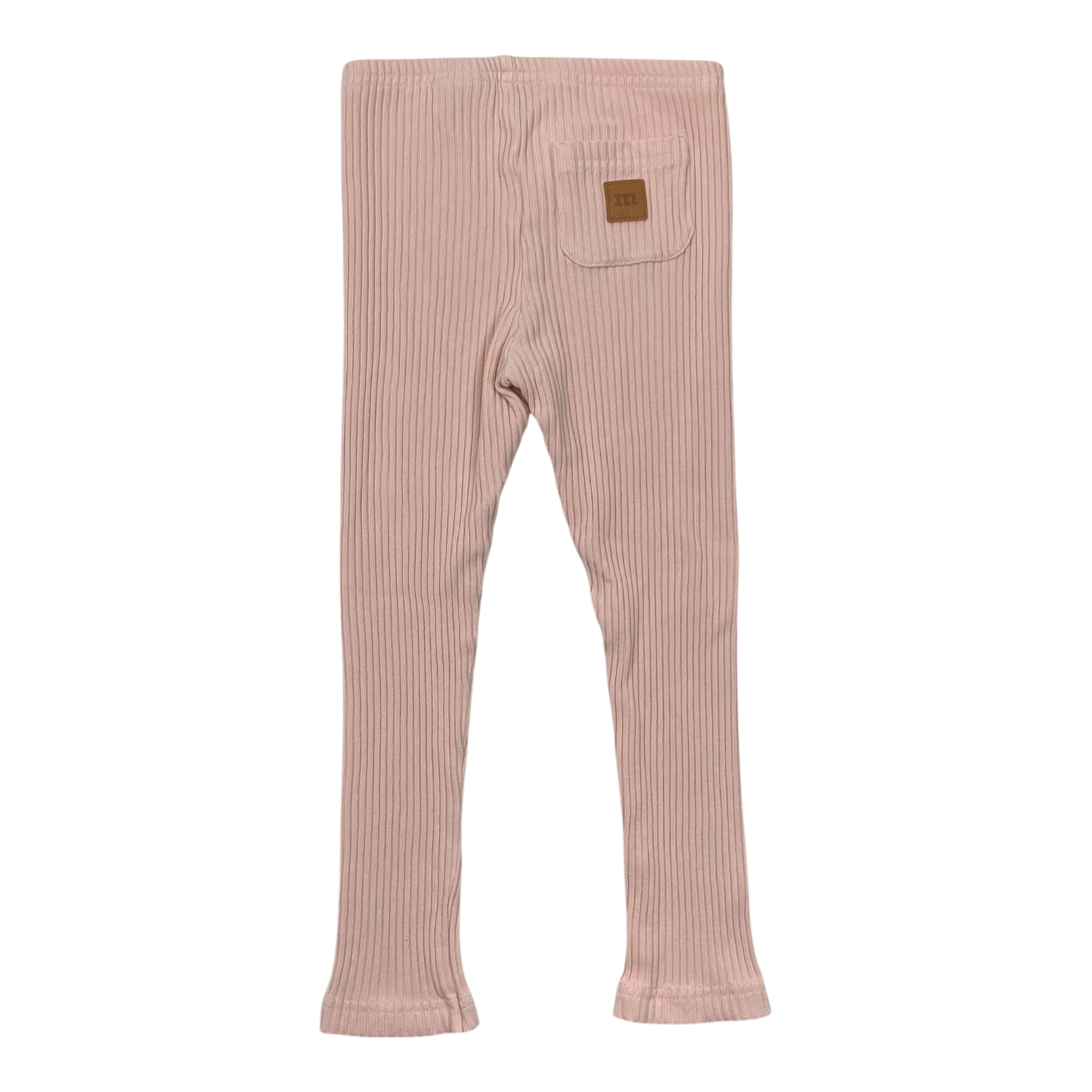 Metsola rib leggings, pink | 110/116cm