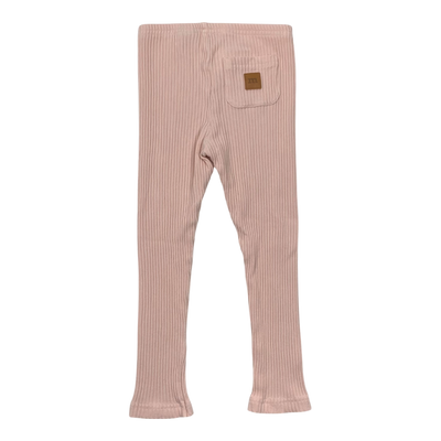 Metsola rib leggings, pink | 110/116cm