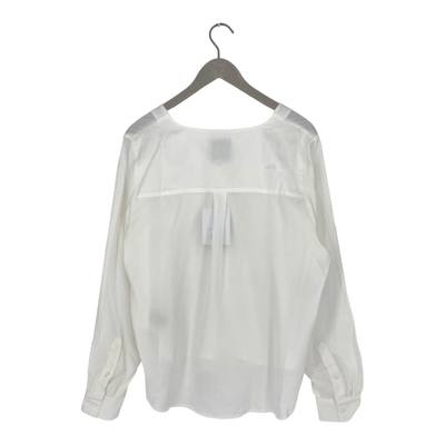 Kaiko v-neck button blouse, white | woman L
