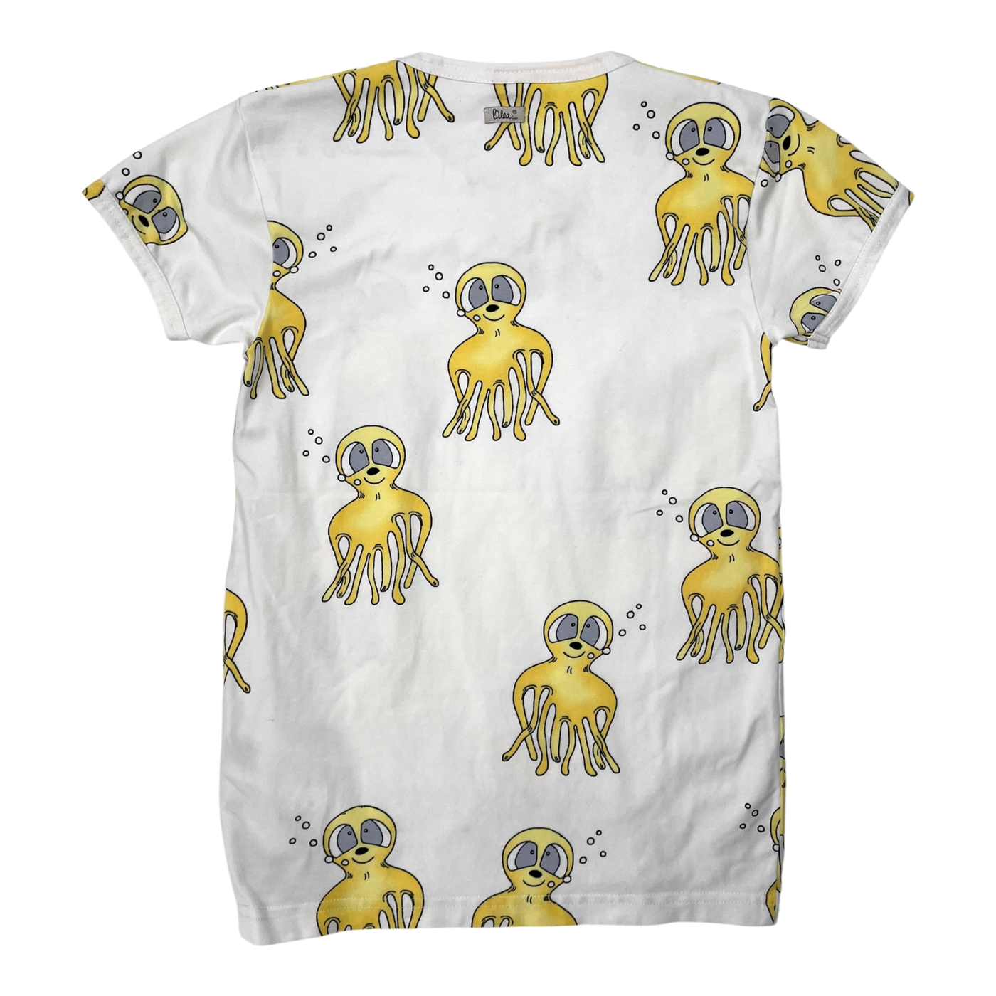 Blaa t-shirt, octopus | 122/128cm