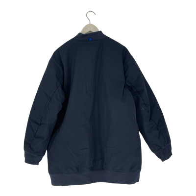 Embassy of Bricks and Logs nora bomber jacket, navy blue | unisex S