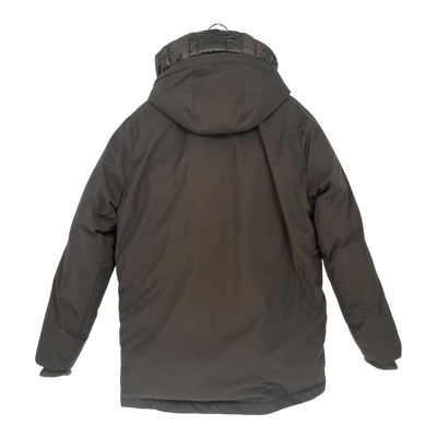 Embassy of Bricks and Logs parka, hunter green | unisex L
