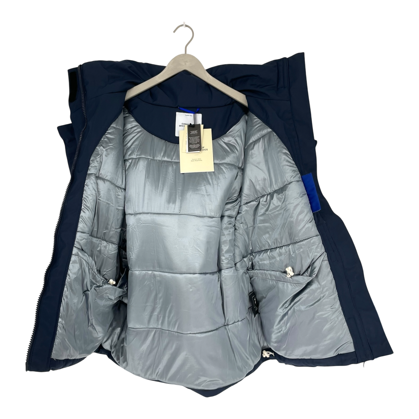 Embassy of Bricks and Logs norfolk parka, navy blue | unisex S