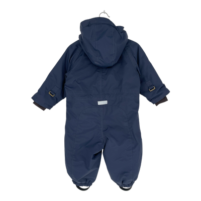 Mini A Ture matwisti fleece lined snowsuit, navy blue | 80cm