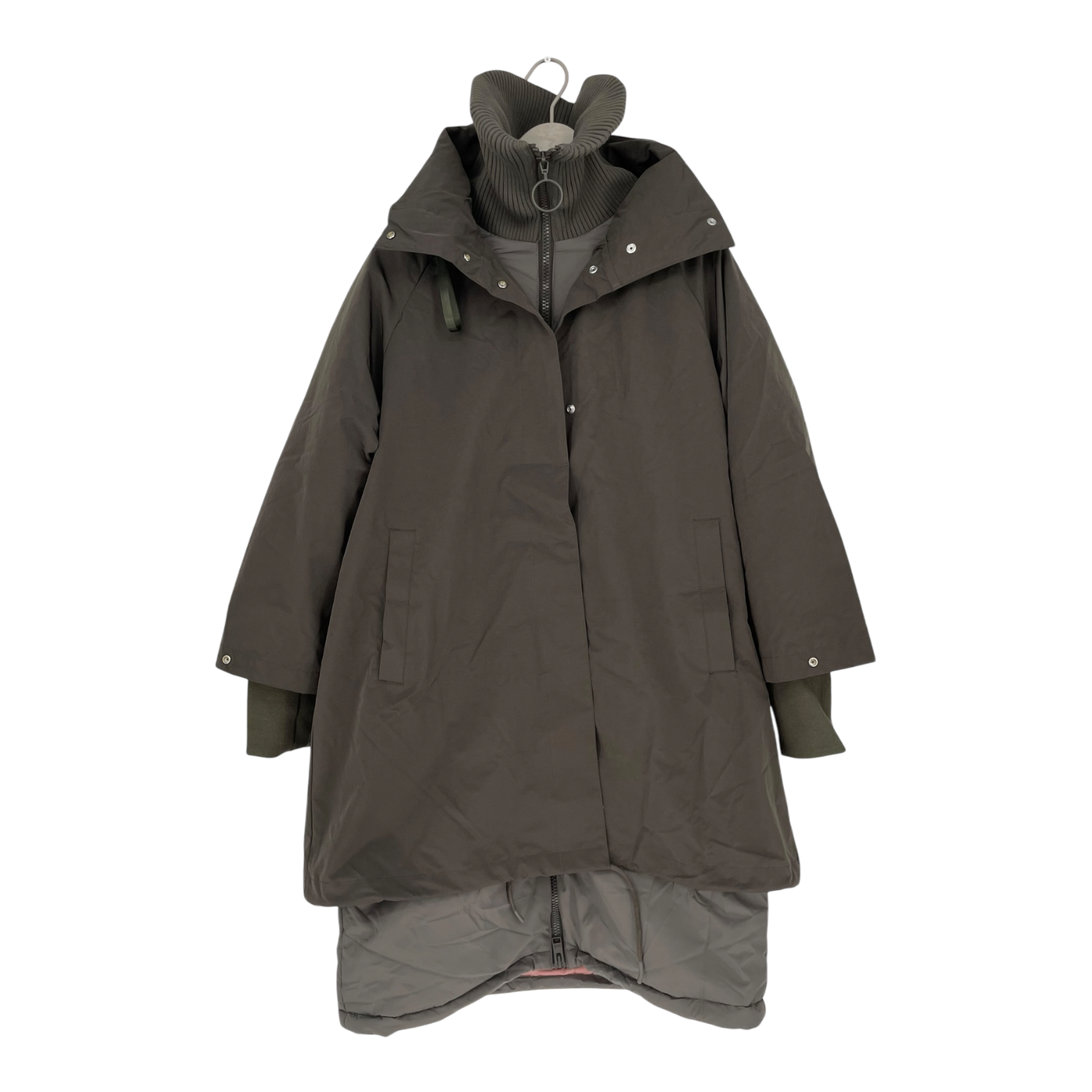 Embassy of Bricks and Logs Selma modular parka, black olive | woman S