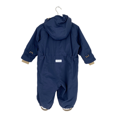 Mini A Ture matwisti fleece lined snowsuit, navy blue | 86cm