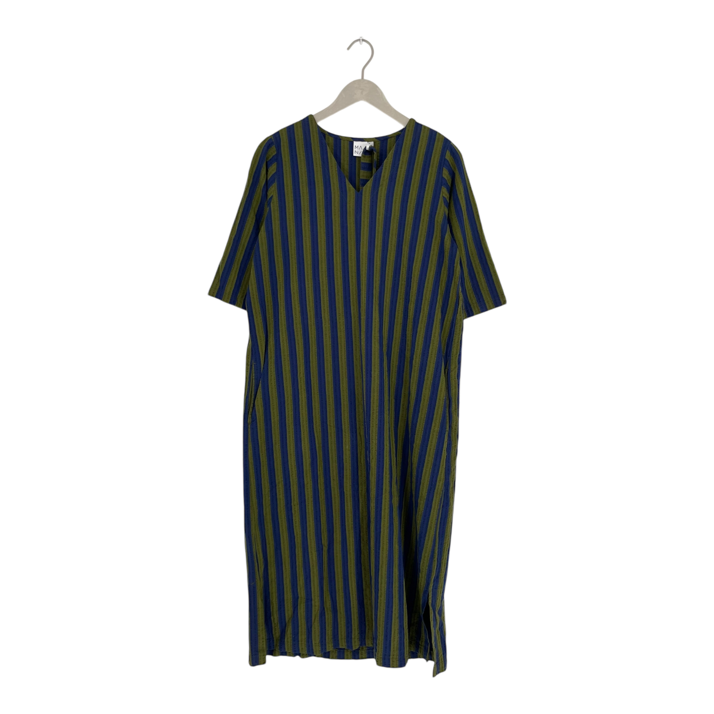 Mainio woven dress, blue/green | woman S