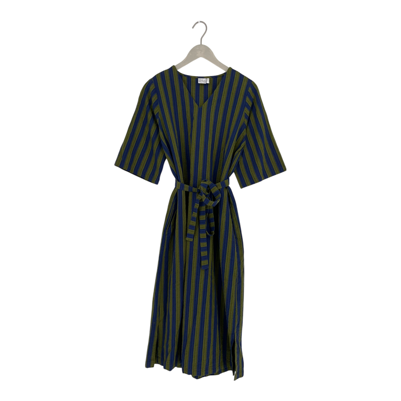 Mainio woven dress, blue/green | woman S