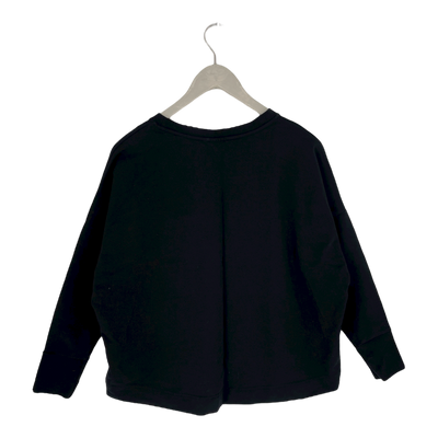 Papu logo sweatshirt, black | woman s